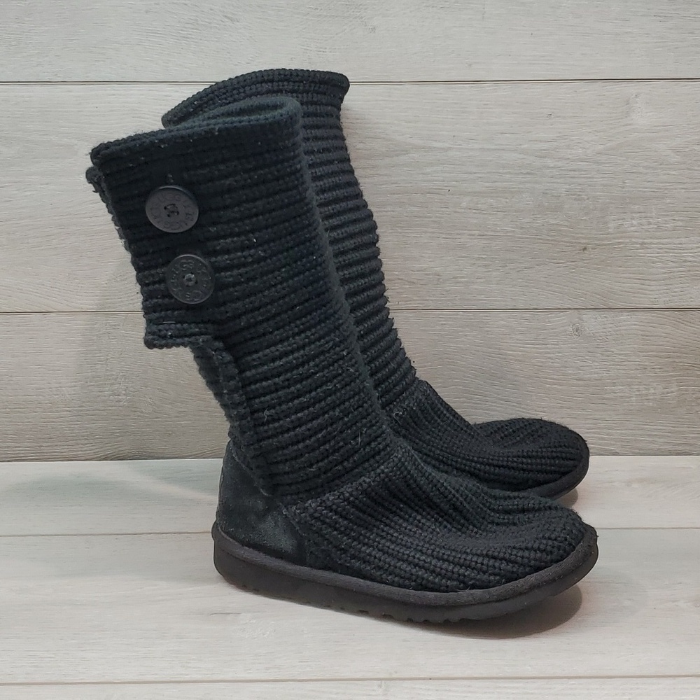 Ugg Australia 5649 Youth Kids Big Girl Sweater Knit Boots shoes sz 4